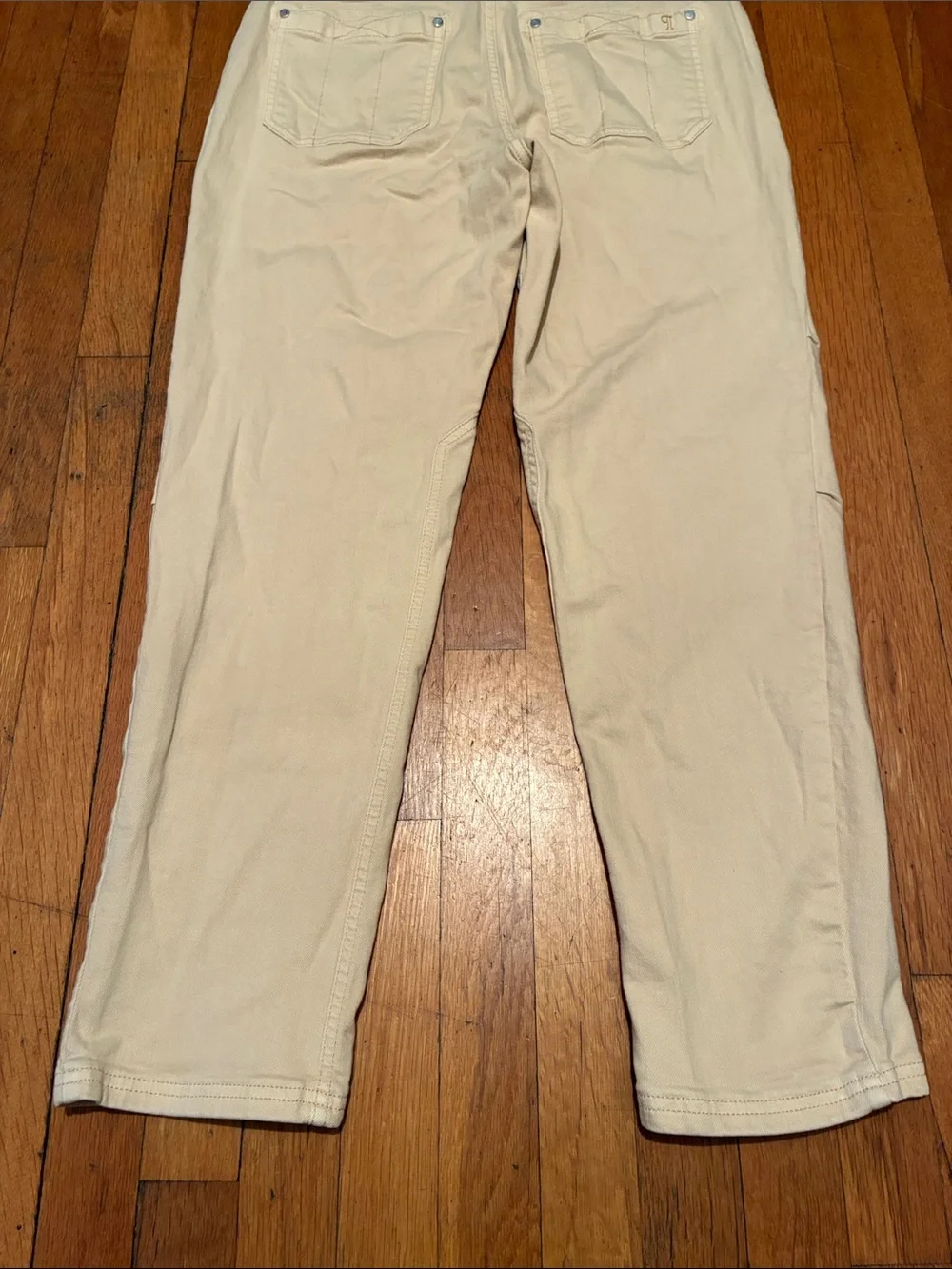 Anthropologie Pilcro Wanderer Relaxed Straight Jeans in Beige, Women’s size 29